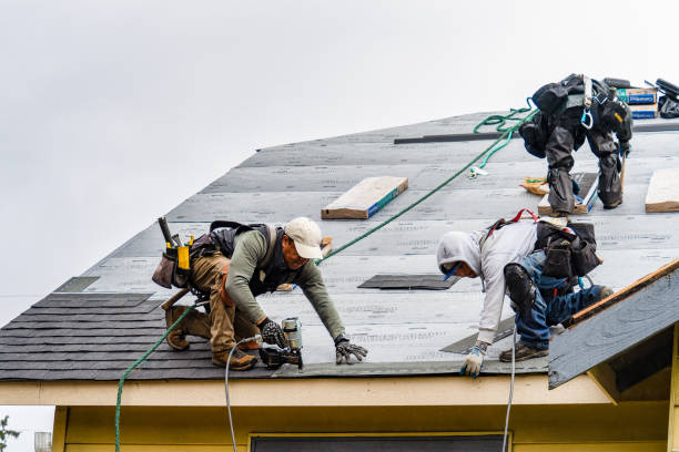 Professional Emergency Roof Repair technician working in Sweet Valley, PA
